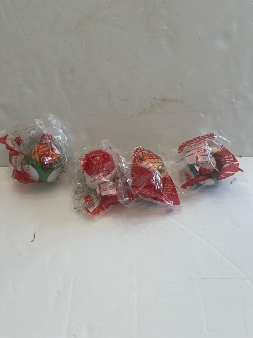 Lot Of (4) 2017 Super Mario Happy Meal Toys New In Packages